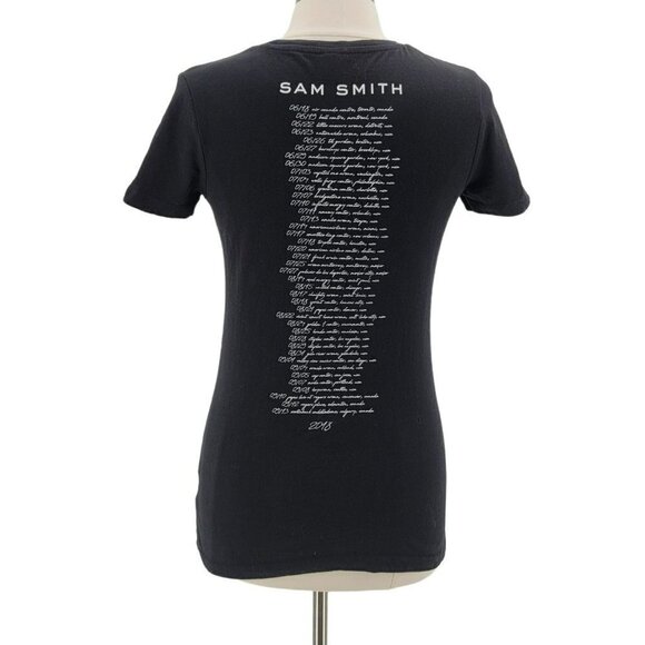 Sam Smith Blanks Factory 2018 Black Tour Fitted T-Shirt Womens Large - Picture 4 of 8